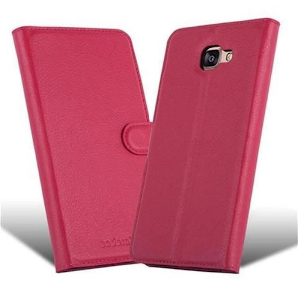 Cadorabo Fodral Samsung Galaxy A9 2015 RÖD Fodral Fodral Fullt skydd Magnetisk Stöder Stand Card Slot