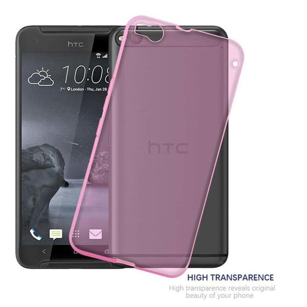 Transparent stötsäker silikonfodral för HTC ONE X9 Ros