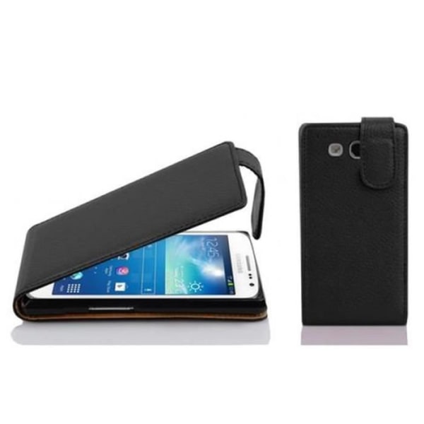 Cadorabo Fodral Samsung Galaxy EXPRESS 2 DESIGN FLIP Style Fodral Fodral Fodral konstläder Struktur JETSVART