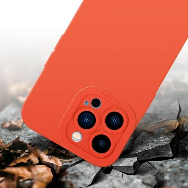 Skyddsfodral för iPhone 12 PRO MAX i FLUID ORANGE Stötsäker Apelsin