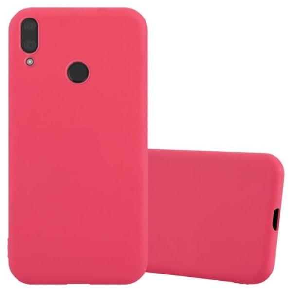 Fodral till Huawei Y7 2019 / Y7 PRIME 2019 i CANDY RED Cadorabo Cover Protection Silikon TPU-fodral