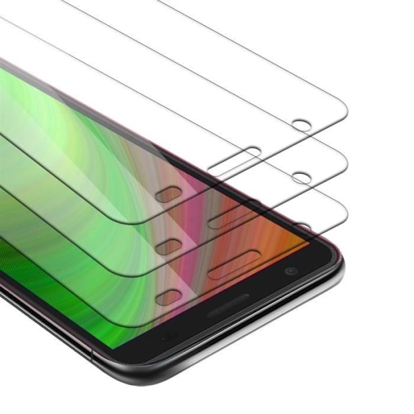Cadorabo 3x skyddsglas för ZTE Blade A3 2020 in - 3x härdat skärmskyddsglas (härdat) Transparent