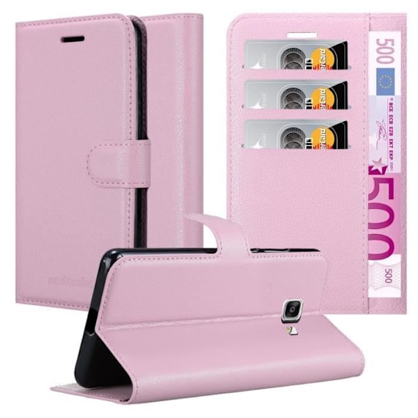 Coque för Samsung Galaxy A9 2016 - CADORABO - LOTUS ROSA - Similskinn - Magnetstängning - Ställfunktion LOTUS ROSA