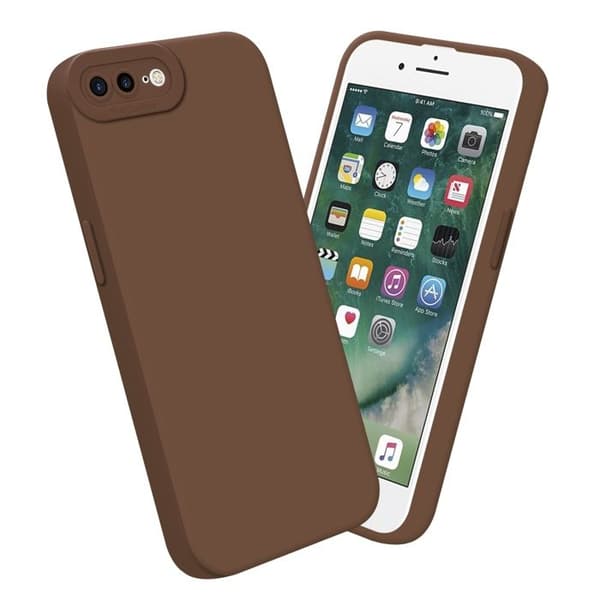 Skyddsfodral för iPhone 7 PLUS / 7S PLUS / 8 PLUS i FLUID BRUN Stötsäker brun