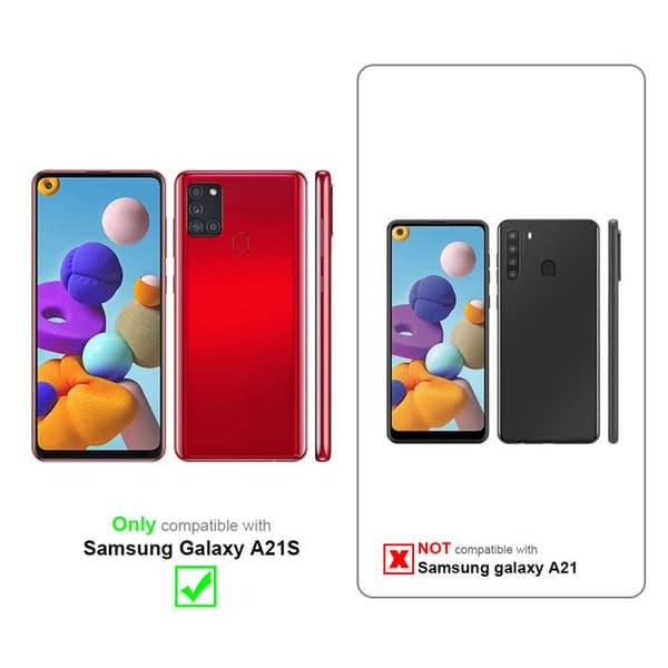 Skydd för Samsung Galaxy A21s GRÅ med stöd och ställfunktion Grå