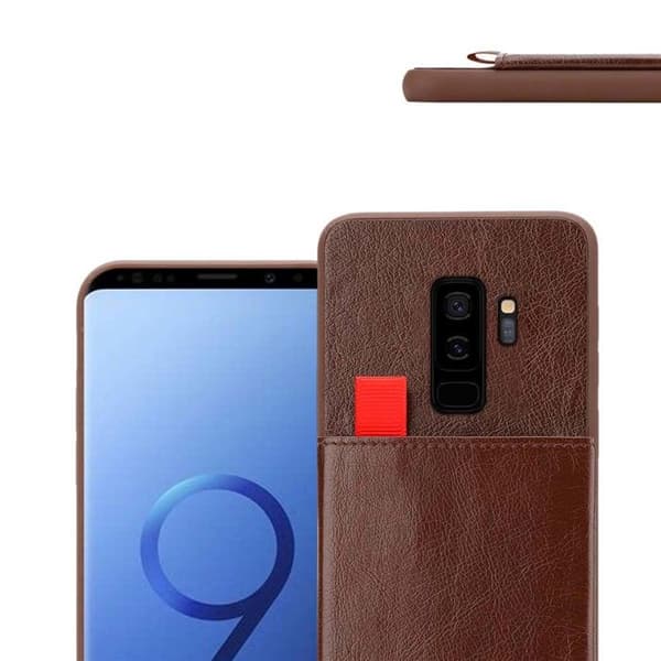 Skal för Samsung Galaxy S9 PLUS i BRUN EK brun