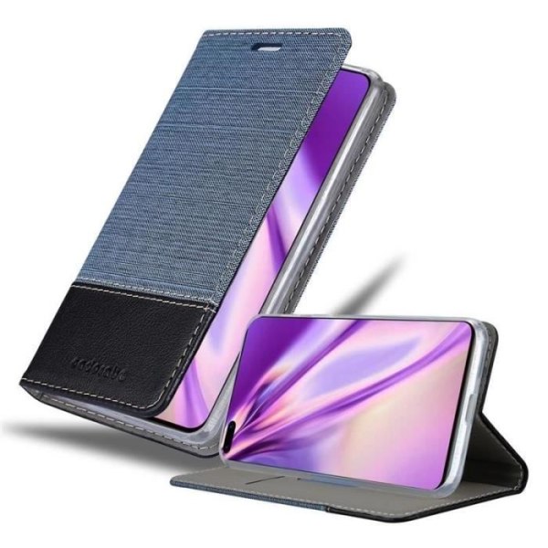 Fodral till Huawei P40 - CADORABO - Bokfodral i konstläder - Blå - Stativfunktion - Kortplatser Blå