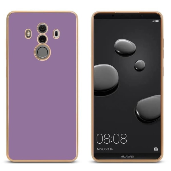 Fodral till Huawei MATE 10 PRO Fodral i glänsande lila - guld Fodral Silikon TPU och kameraskydd