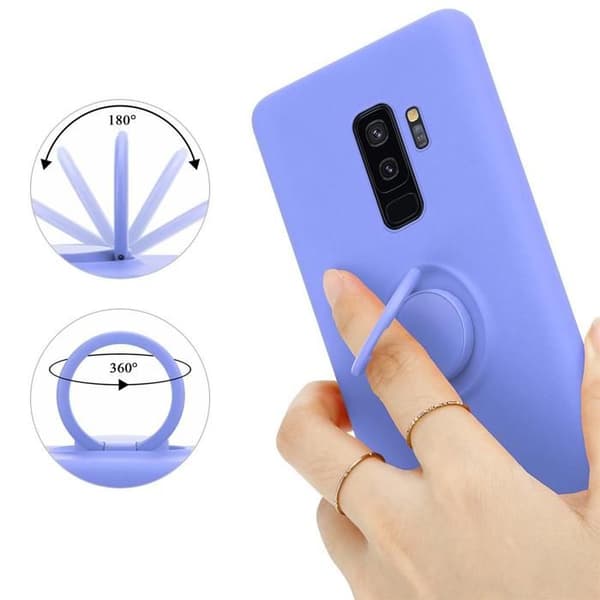 Skal för Samsung Galaxy S9 PLUS i LIQUID LIGHT PURPLE Stötskydd Violett