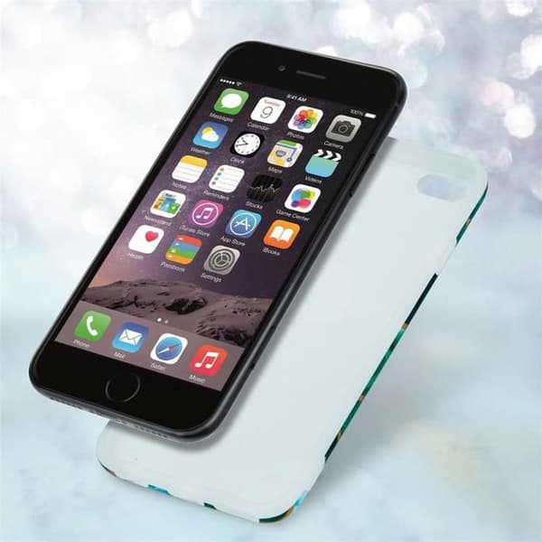 Skal för iPhone 6 PLUS / 6S PLUS i Marmor Guld Vit Mörkgrön Nr. 6 Skyddsetui Grön