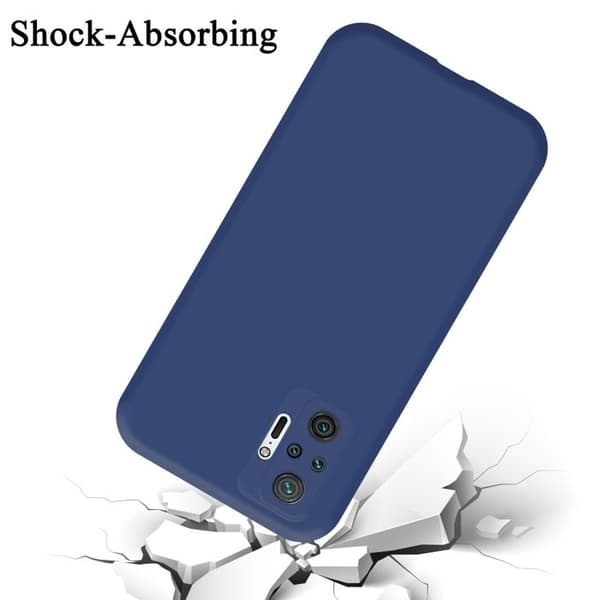 Skyddsskal för Xiaomi RedMi NOTE 10 PRO Stötabsorberande i LIQUID BLUE Blå