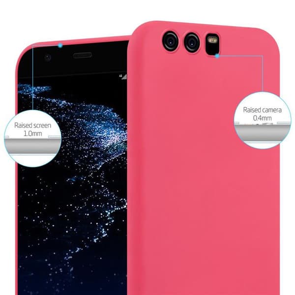 Skyddsskal för Huawei P10 CANDY RÖD Stötsäker Silikon Röd