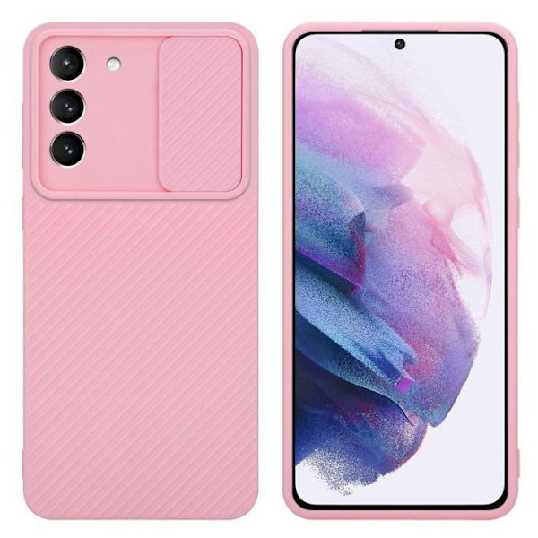 Skal till Samsung Galaxy S21 5G Fodral i Candy Pink Fodral Skal Silikon TPU och kameraskydd