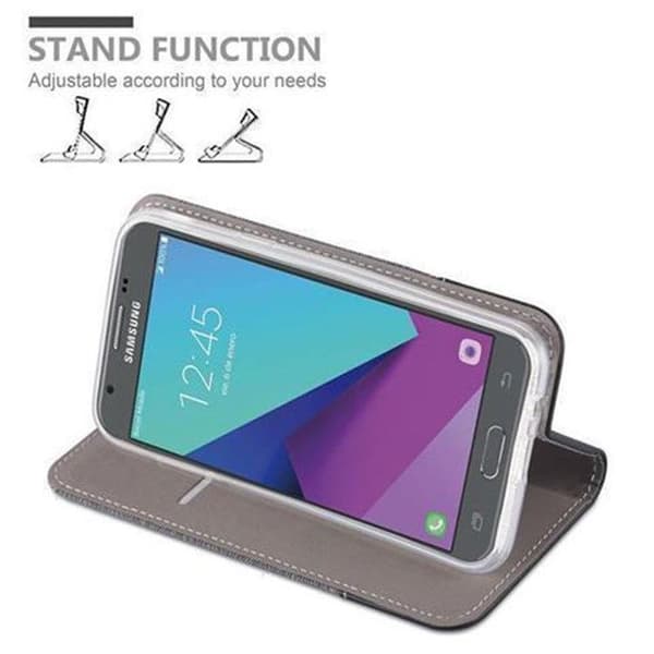 Skyddsfodral för Samsung Galaxy J7 2017 US Version i GRÅ SVART Stötskyddande Etui Grå
