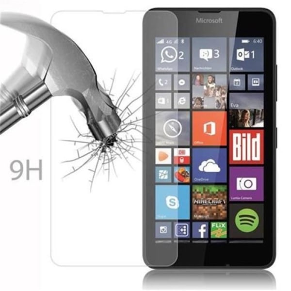 Cadorabo skärmskydd för Nokia Lumia 640 XL 0,3 mm rundade hörn HÖG GENOMSYN härdat glas