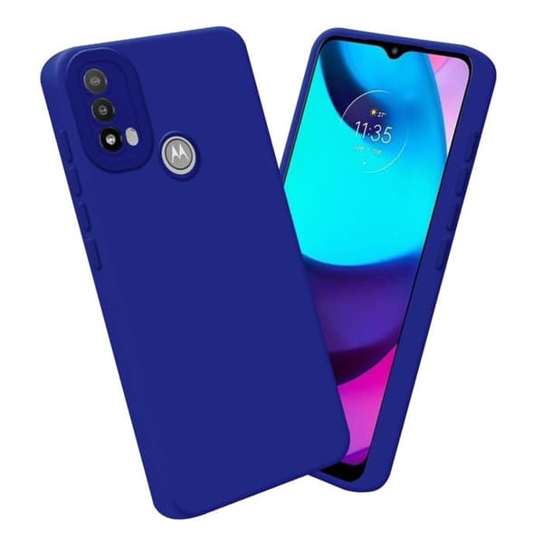 Skyddsfodral för Motorola MOTO E20 i FLUID BLÅ Stötsäker Blå