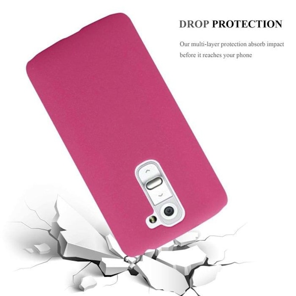 Coque för LG G2 MINI Etui i FROSTY ROSE VIF Hård Skal Skydd med frostad yta Rosa