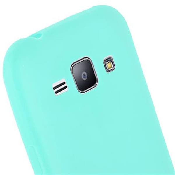 Skyddsfodral för Samsung Galaxy J1 2015 CANDY BLÅ Stötskydd Silikon Blå