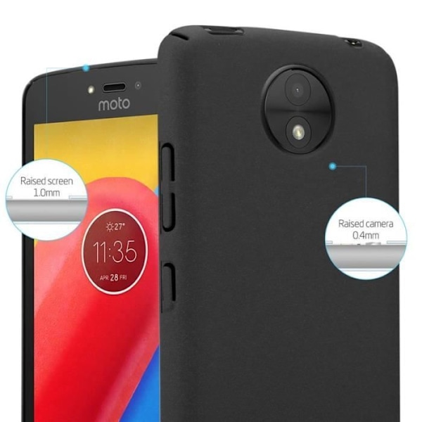 Coque - CADORABO - MOTO C PLUS - Hårt skydd - Matt design - Färg svart Svart