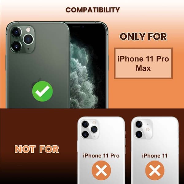 Härdat glas för iPhone 11 PRO MAX Skärmskydd Vit