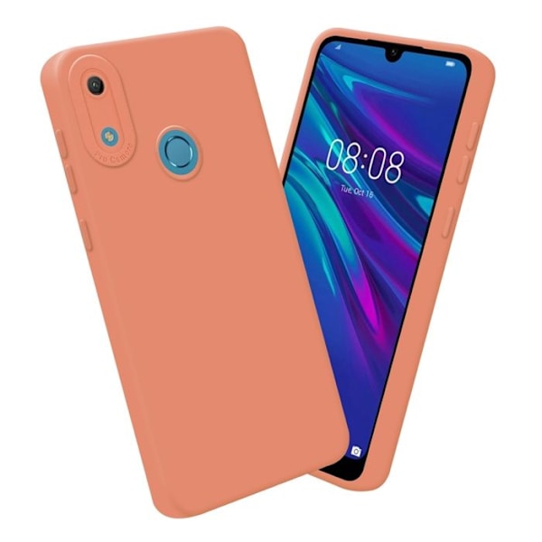 Fodral till Huawei Y6 2019 i LIGHT ORANGE FLUID Fodral Fodral i flexibelt TPU silikonskydd Gul