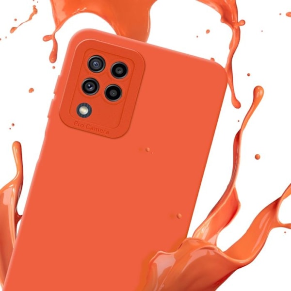 Fodral för Samsung Galaxy M22 / M32 4G i FLUID ORANGE Fodral Skal i flexibelt TPU silikonskydd Gul