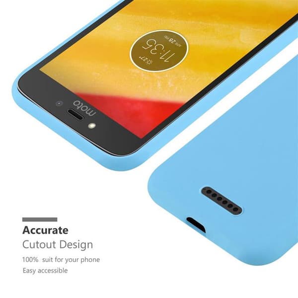 Skyddsskal för Motorola MOTO C PLUS Candy Blå Stötsäker Silikon Blå