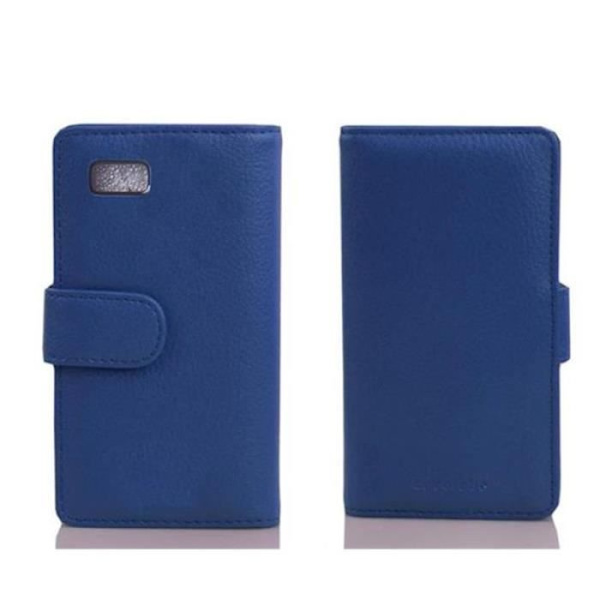 Cadorabo Fodral Fodral för > HTC DESIRE 600 < Fodral Fodral Bumper Wallet (med kortplatser) i CELESTIAL BLUE