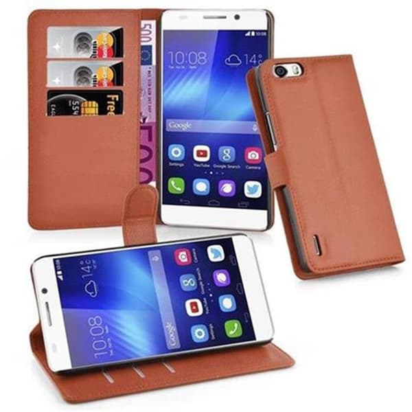 Fodral för Honor 6 PLUS i NÖTBRUN brun