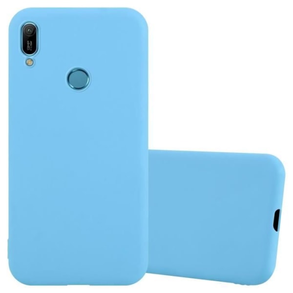 Fodral för Huawei Y6 2019 i CANDY BLUE Cadorabo Cover Protection Silikon TPU-fodral