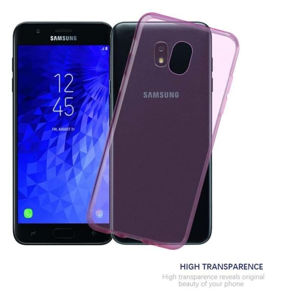 Transparent stötsäker silikonfodral för Samsung Galaxy J3 2018 Ros