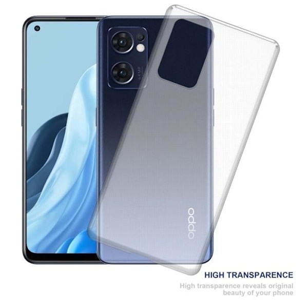 Coque - CADORABO - Oppo FIND X5 LITE / Reno7 5G - Silikon TPU - Stötskydd - Tunn och Lätt Design Transparent