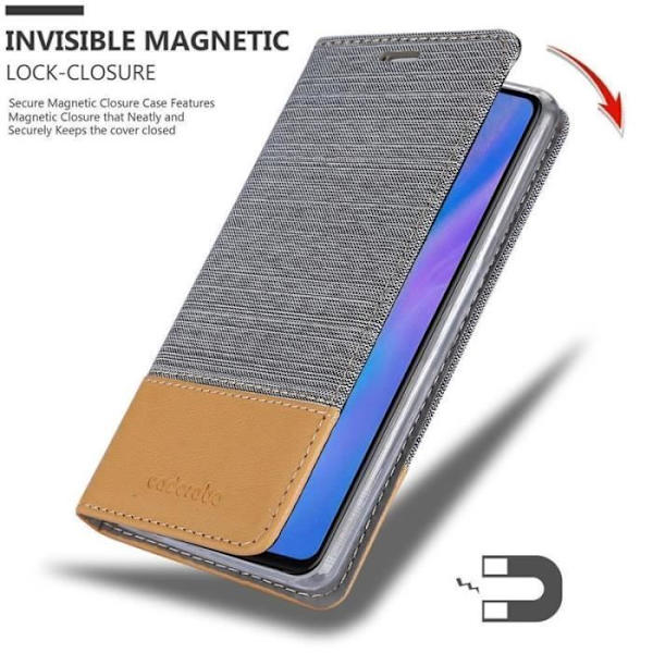 Cadorabo Fodral till Huawei P30 i LJUSGRÅ BRUN