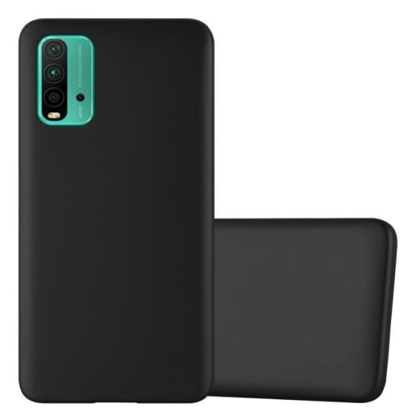 Fodral till Xiaomi RedMi 9T / POCO M3 Fodral i METALLIC BLACK Fodral Skydd Silikon TPU Fodral matt