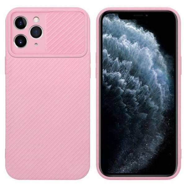 Hölster för iPhone 11 PRO MAX - CADORABO - Sockerrosa - Silikon TPU - Kameraskydd - Flexibel Godisrosa