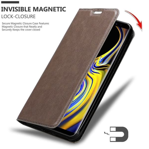 Fodral för Samsung Galaxy NOTE 9 Skal i MÖRKBRUN brun