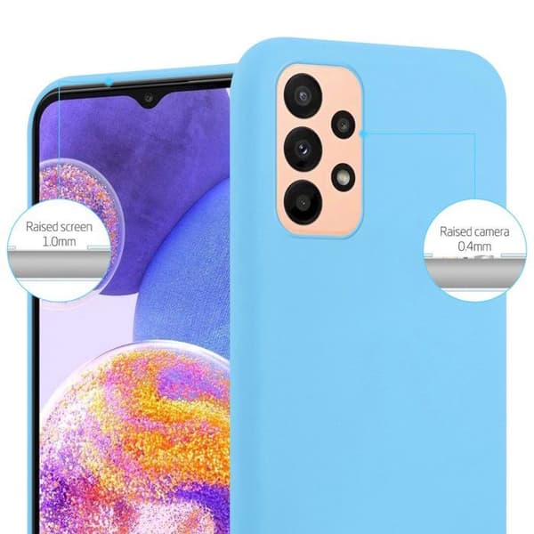 Skyddsfodral för Samsung Galaxy A23 4G CANDY BLÅ Stötsäker Silikon Blå