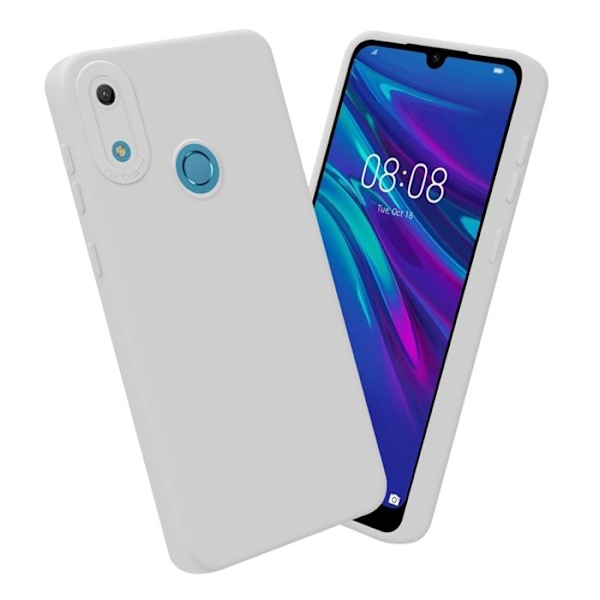Coque för Huawei Y6 2019 i FLUID VIT Fodral Etui Case Cover i flexibel TPU-silikon Skydd Vit