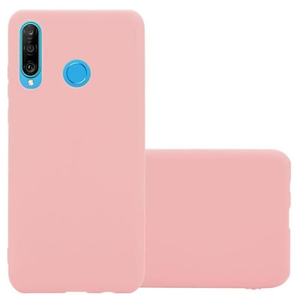 Skyddsskal - CADORABO - Huawei P30 LITE - Silikon TPU - Stöttålig - Tunn och lätt design Rosa