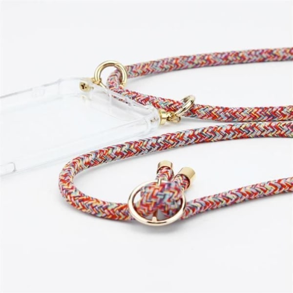 Coque Collier - CADORABO - Samsung Galaxy A51 - Silikon TPU - Snodd för att bära - Inbyggd ficka FÄRGSPIKIG PAPPAJA