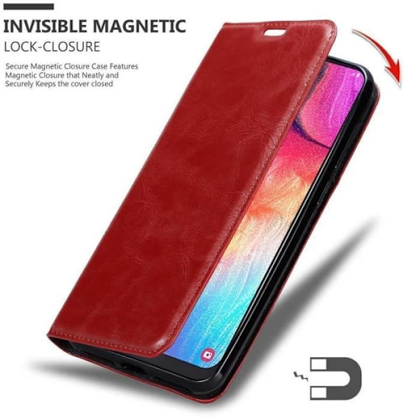 Cadorabo Fodral till Samsung Galaxy A50 i APPLE RÖD