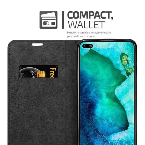 Fodral för Honor View 30 PRO i MÖRKBROWN brun