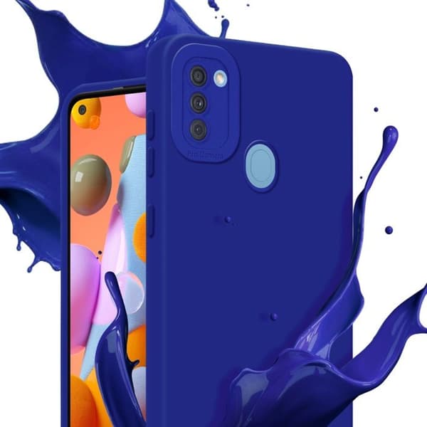Skyddsfodral för Samsung Galaxy A11 / M11 i FLUID BLÅ Stötsäker Blå