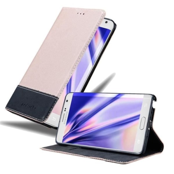 Plånboksfodral - CADORABO - Galaxy NOTE EDGE - Syntetläder - Svart - Osynlig magnetisk stängning Svart