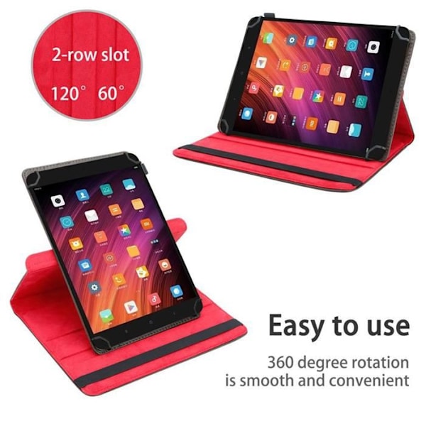 Skyddande fodral i BRUN för Xiaomi Mi Pad 3 (7.9 tum) 360 graders liknande läder plånbokshölje. kastanj