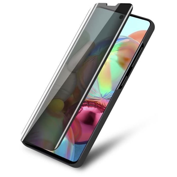 Fodral till Samsung Galaxy A71 4G i SVART TOURMALINE Clear View Cadorabo Cover 360 graders spegelskydd Svart