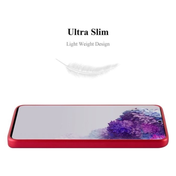 Fodral till Samsung Galaxy S20 ULTRA Skal i METALLIC RED Fodral Skydd Silikon TPU Fodral matt