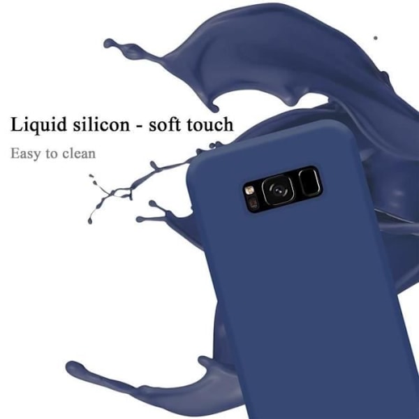 Telefoncase - Cadorabo - Samsung Galaxy S8 - Flexibel TPU-silikon - Optimal skydd - Lätt design Blå