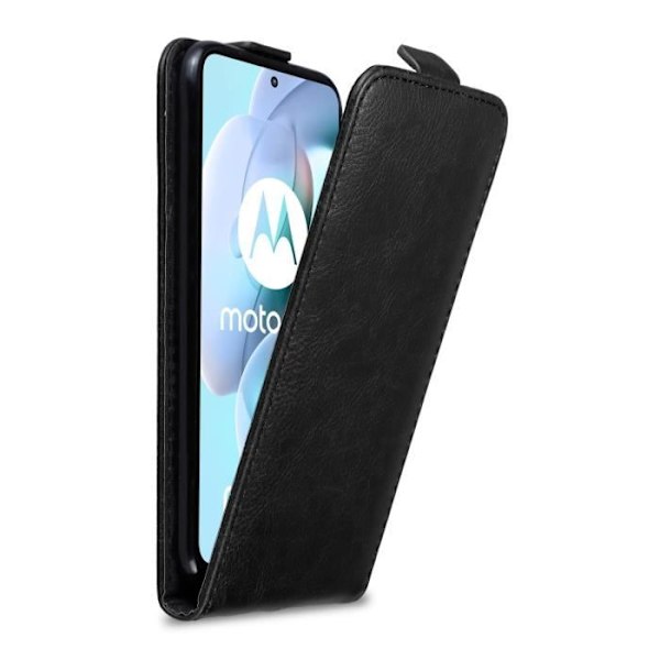Coque - CADORABO - MOTO G31 / G41 - Svart Natt - Similäders - Magnetisk Stängning NATTSVART