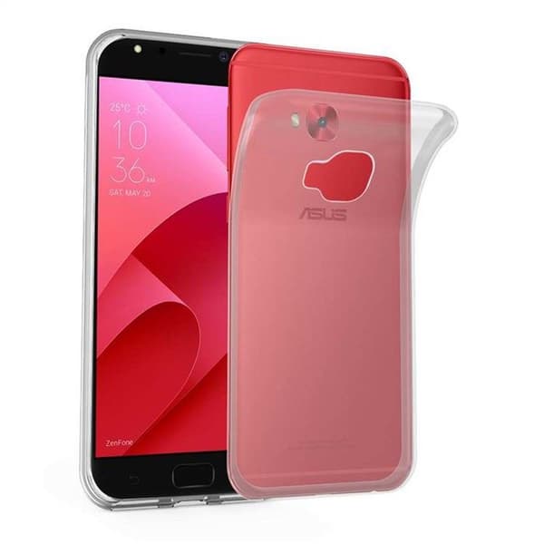 Transparent stötsäker silikonfodral för Asus ZenFone 4 Selfie PRO Vit